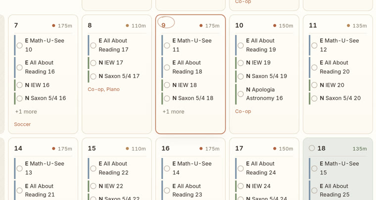 A month of school in Margin